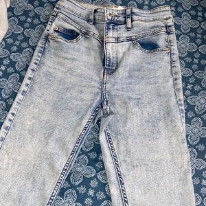 H&M skinny jeans (silver, blue ish color)